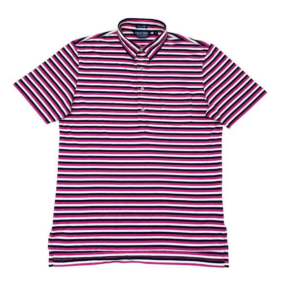 Ralph Lauren Polo Golf Other - Ralph Lauren Polo Golf Shirt Mens Size‎ Medium Pink Blur Striped Vintage Lisle